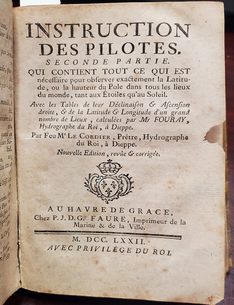 Item #37032 Instruction des pilotes nouvelle edition. [with] Suite de l'instruction des pilotes. Le Cordier.