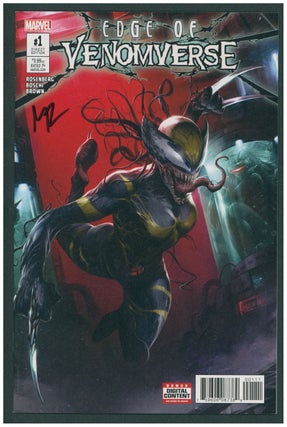 Item #37164 Edge of Venomverse #1 High Grade Signed Copy. Matthew Rosenberg, Roland Boschi
