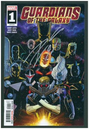 Item #37176 Guardians of the Galaxy #1 Signed Copy. Donny Cates, Geoff Shaw