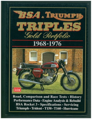 Item #37287 BSA & Triumph Triples Gold Portfolio, 1968-1976. R. M. Clarke, ed