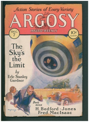 Item #37307 The Sky's the Limit in Argosy December 7 and 14, 1929. Erle Stanley Gardner