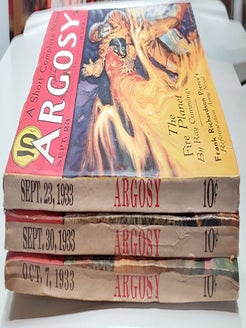 The Fire Planet in Argosy September 23 to October 7, 1933.