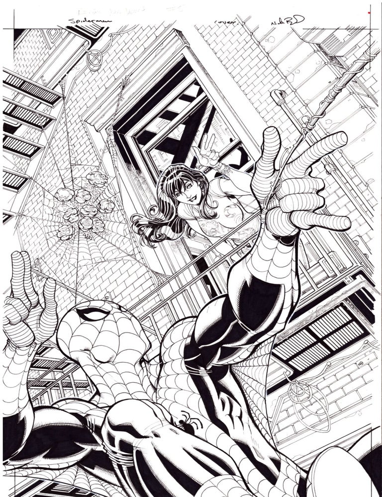 Item #37440 Original Cover Art for The Amazing Spider-Man: Renew Your Vows #5 Variant Edition. Nick Bradshaw.