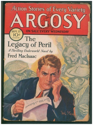 Item #37510 Spawn of the Comet in Argosy September 27, 1930. Otis Adelbert Kline