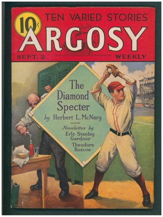 The Diamond Specter (Death Stalks the Big League) in Argosy September 2, 1933 to September 16, 1933. Herbert L. McNary.