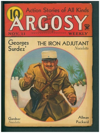 Item #37534 Border Justice in Argosy November 11, 1933. Erle Stanley Gardner