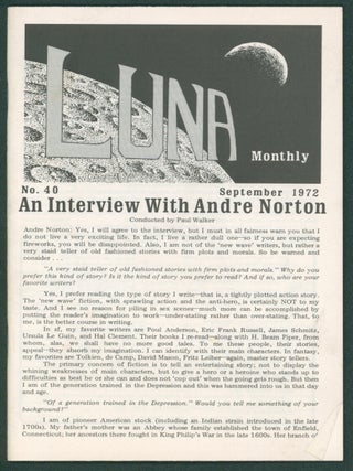 Item #37579 Set of Thirty-Five Luna Fanzines. Franklin M. Dietz, ed