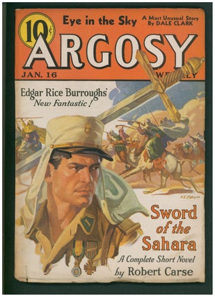 Seven Worlds to Conquer (Back to the Stone Age) in Argosy January 9, 1937 to February 13, 1937.