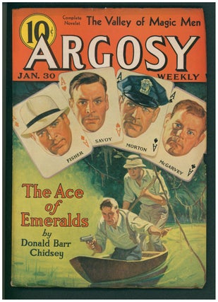 Seven Worlds to Conquer (Back to the Stone Age) in Argosy January 9, 1937 to February 13, 1937.