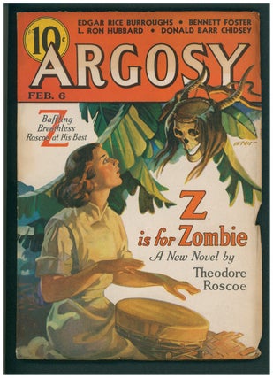 Seven Worlds to Conquer (Back to the Stone Age) in Argosy January 9, 1937 to February 13, 1937.