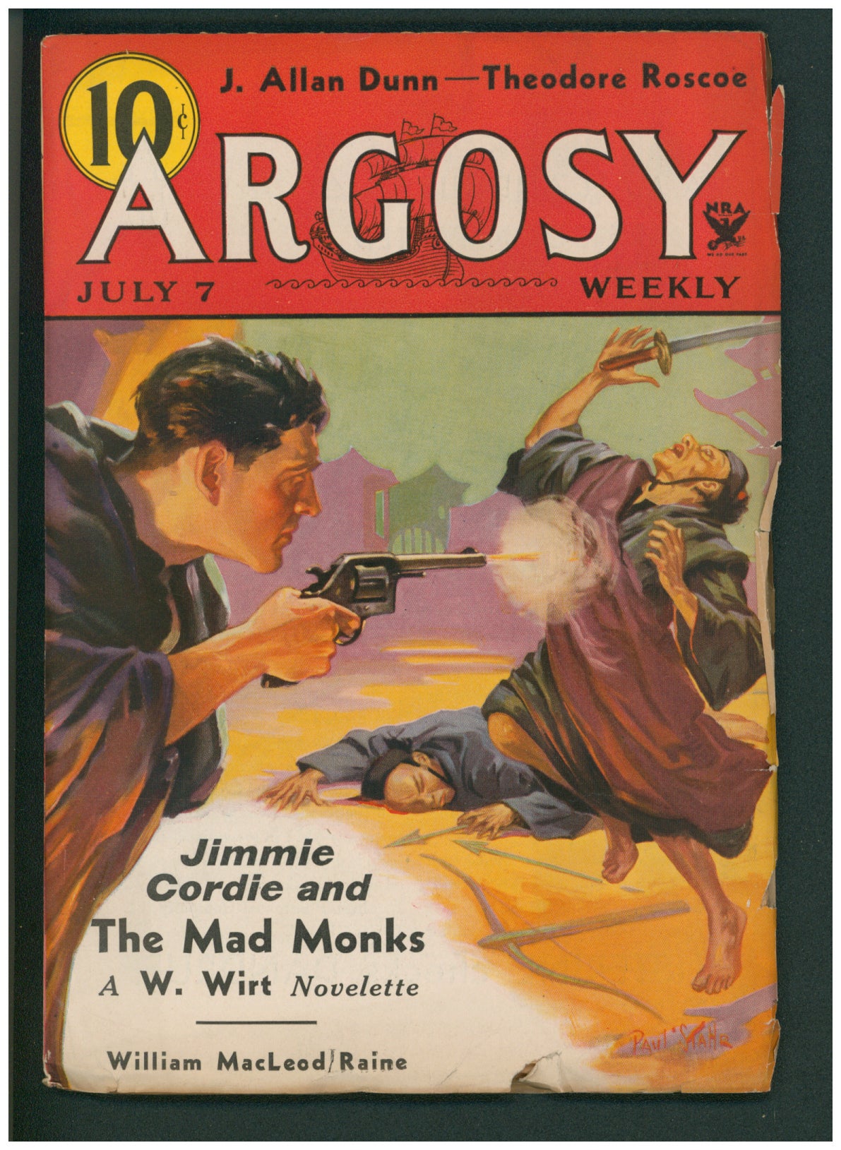 The Mad Monks Jimmie Cordie Complete Novelette in Argosy July 7, 1934 by W.  Wirt on Parigi Books