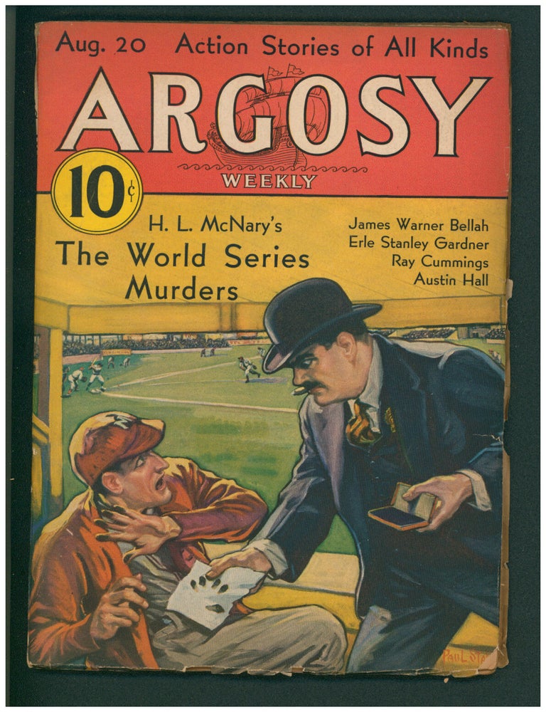 Item #38282 The Law of Drifting Sand (Complete Novelette) in Argosy August 20, 1932. Erle Stanley Gardner.