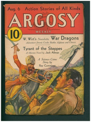 Item #38284 Death by the Clock in Argosy August 6, 1932. Ray Cummings