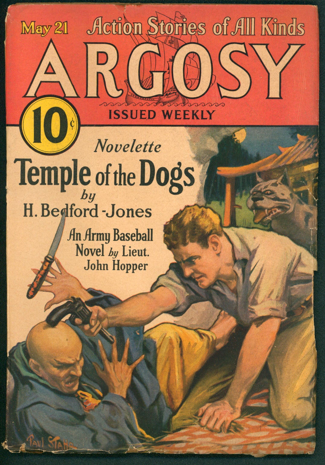 Temple of the Dogs Complete Novelette in Argosy May 21, 1932 by Henry  Bedford-Jones on Parigi Books