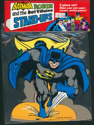 Batman Robin and the Bat Villains Stand-Ups Five Piece Set in Sealed Package.