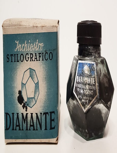 Item #38400 Vintage BO FIM Royal Blue Ink in Box. Augusto Bo Fabbrica Inchiostri Matite.