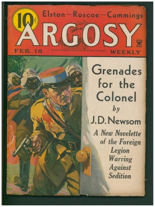 Item #38616 The Moon Plot Complete Novelette in Argosy February 16, 1935. Ray Cummings