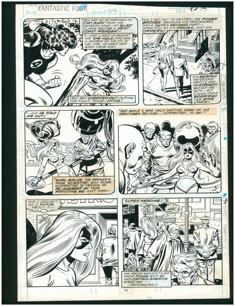 Item #38652 Fantastic Four #306 page 11 Original Comic Art by John Buscema. John Buscema, Joe Sinnott.