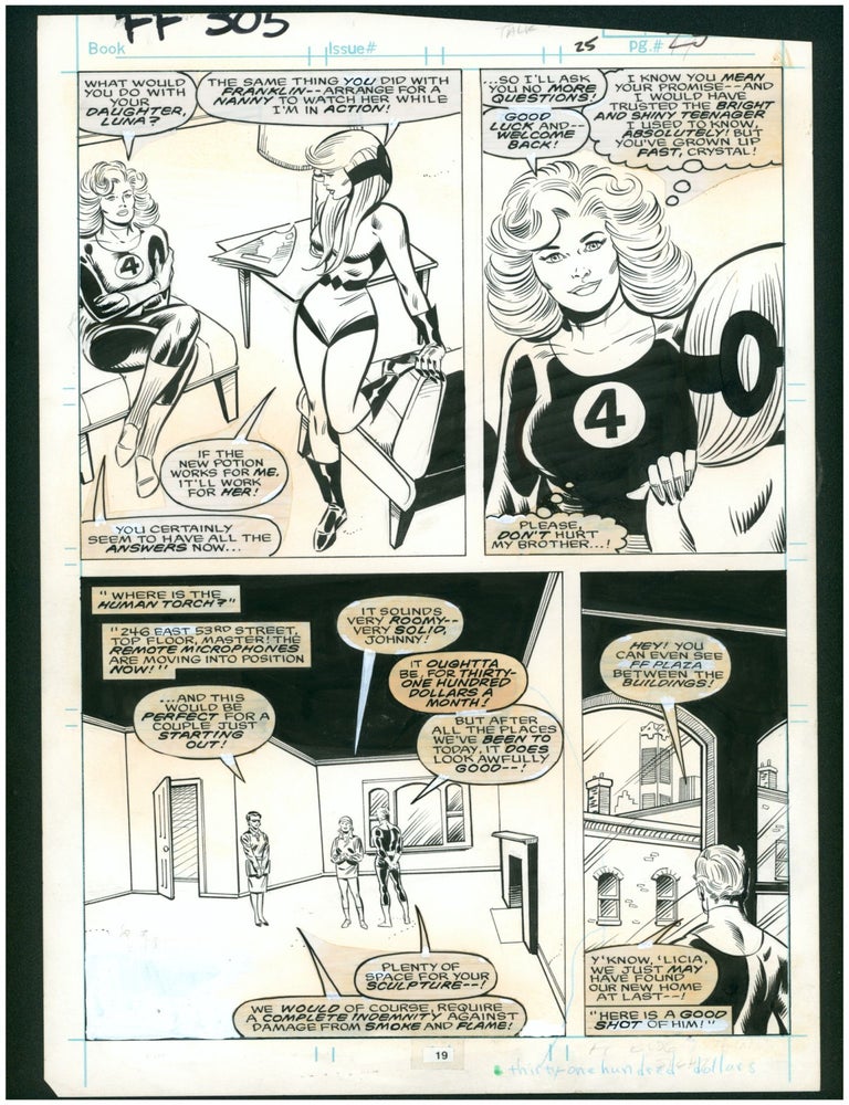 Item #38655 Fantastic Four #305 page 19 Original Comic Art by John Buscema. John Buscema, Joe Sinnott.