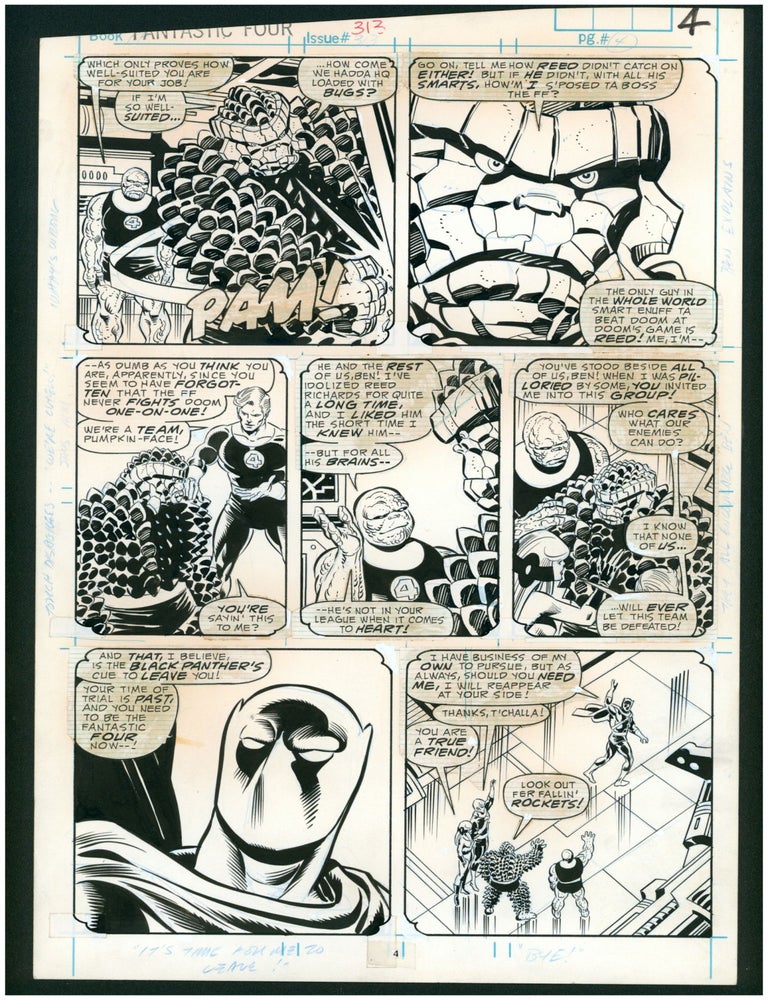 Item #38656 Fantastic Four #313 page 4 Original Comic Art by Sal Buscema. Sal Buscema, Joe Sinnott.