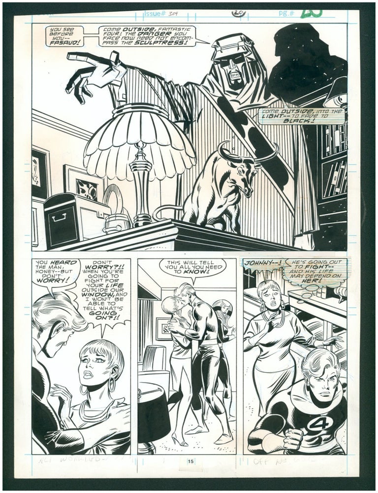 Item #38657 Fantastic Four #309 page 15 Original Comic Art by John Buscema. John Buscema, Joe Sinnott.