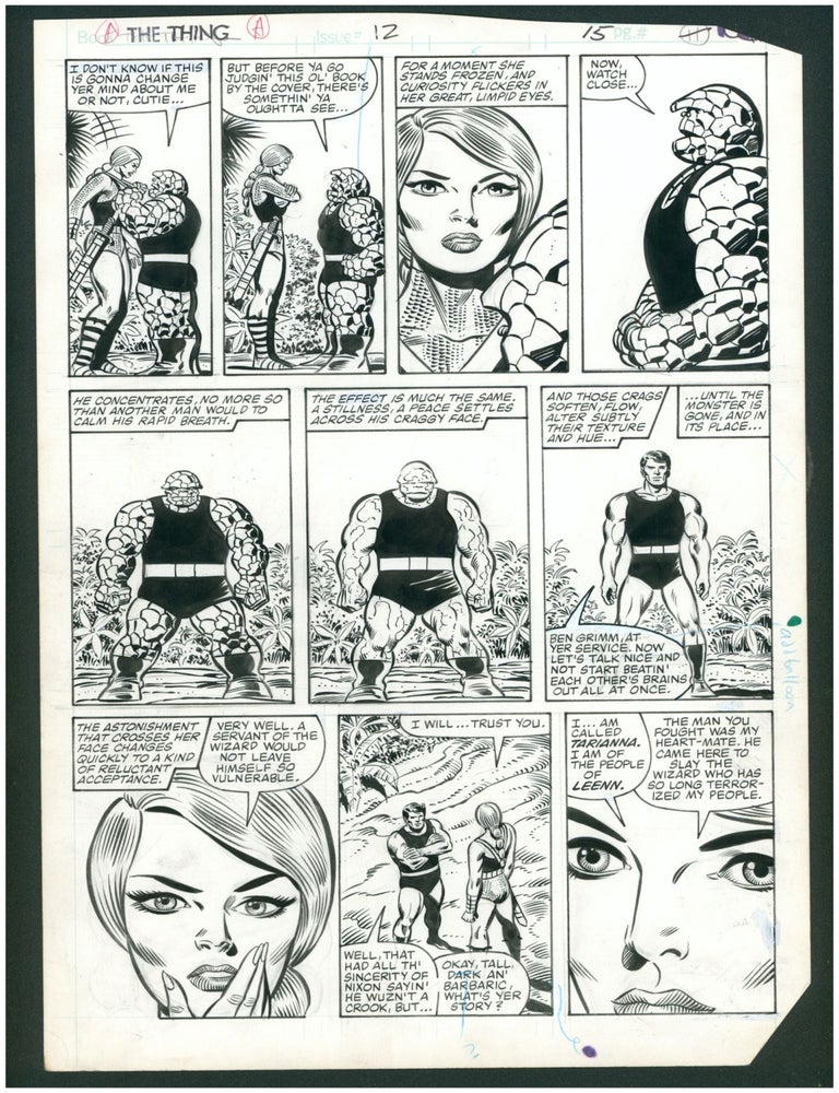 Item #38675 The Thing #12 Page 15 Original Comic Art by Ron Wilson. Ron Wilson, Joe Sinnott.