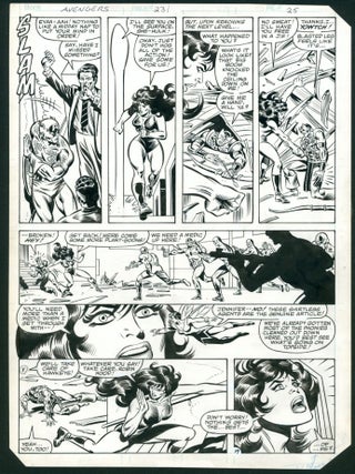 Item #38680 The Avengers #231 Page 19 Original Comic Art by Al Milgrom. Al Milgrom, Joe Sinnott