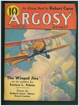 Item #38704 The Winged Jinx Complete Novelette in Argosy July 27, 1935. Eustace L. Adams