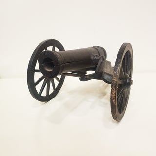 Vintage Cast Iron Toy Cannon.