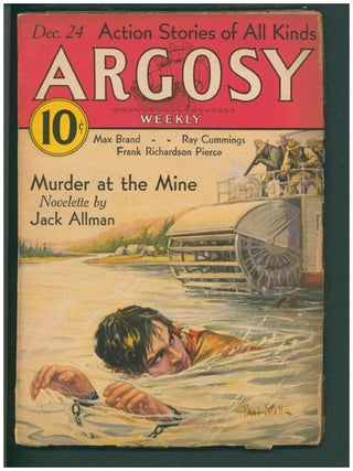 Item #38902 Murder at the Mine Complete Novelette in Argosy December 24, 1932. Jack Allman