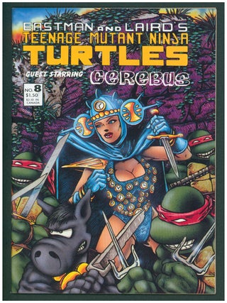 Item #39050 Teenage Mutant Ninja Turtles #8. (Guest Starring Cerebus). Kevin Eastman, Peter Laird