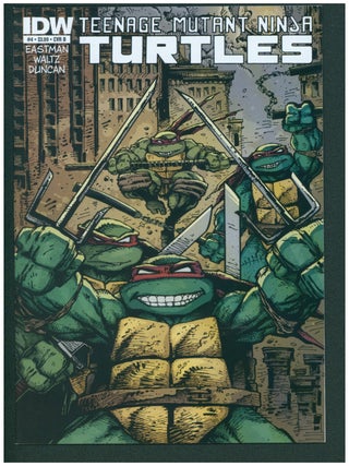 Item #39060 Teenage Mutant Ninja Turtles #4 Variant Cover. Tom Waltz, Kevin Eastman