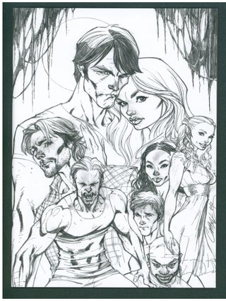 Item #39199 True Blood #1 J. Scott Campbell Virgin Sketch Variant Cover. Alan Ball, David Messina