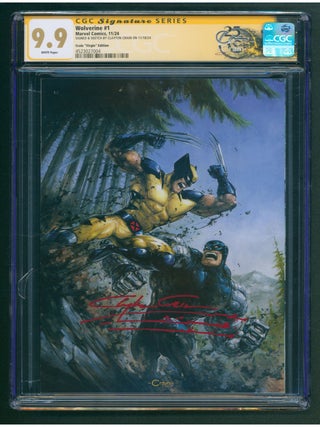 Item #39385 Wolverine #1 Crain Virgin Edition Variant CGC Signature Series 9.9 Signed and with a...