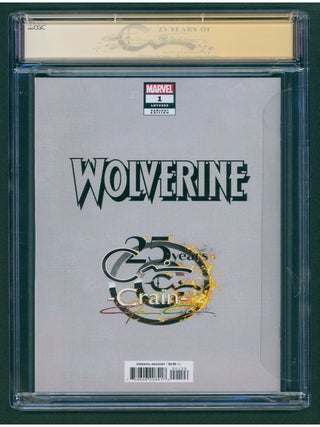 Wolverine #1 Crain Virgin Edition Variant CGC Signature Series 9.9 Signed and with a Sketch by Clayton Crain.