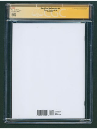 Hunt for Wolverine #1 Partial Blank Variant CGC Signature Series 9.8 Signed and with a Sketch by Ivan Tao.