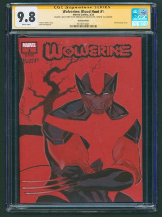 Item #39389 Wolverine: Blood Hunt #1 Blood Red Blank Sketch Variant CGC Signature Series 9.8...