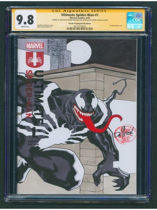 Item #39390 Ultimate Spider-Man #1 Blank Sketch Variant CGC Signature Series 9.8 Signed and with...
