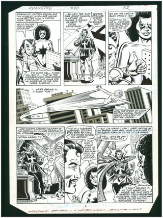 Item #39429 The Avengers #240 Page 9 Original Comic Art by Al Milgrom. Al Milgrom, Joe Sinnott