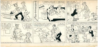 Jim Raymond as Chic Young Blondie Sunday Comic Strip Original Art Dated 11-19-1961.