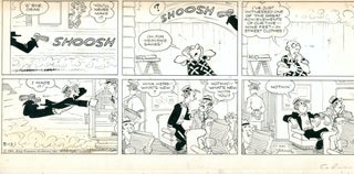 Jim Raymond as Chic Young Blondie Sunday Comic Strip Original Art Dated 8-13-1961.
