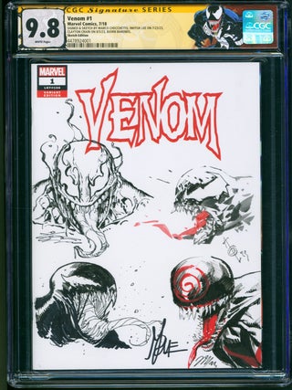 Item #39914 Venom #1 Blank Variant CGC Signature Series 9.8 Signed and with Eight Sketches by...