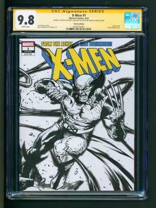 Item #39915 X-Men #1 Blank Variant CGC Signature Series 9.8 Signed and with Full Size Wraparound...