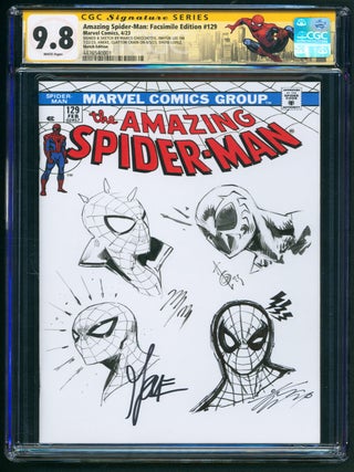 Item #39916 The Amazing Spider-Man: Facsimile Edition #129 Blank Variant CGC Signature Series 9.8...