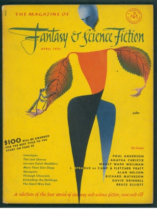Item #40175 The Last Séance in The Magazine of Fantasy and Science Fiction April 1951. Agatha...