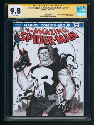 Item #40273 The Amazing Spider-Man: Facsimile Edition #129 Blank Sketch Variant CGC Signature...