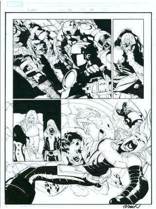 Item #40280 X-Men #196 Page 13 Original Comic Art by Humberto Ramos. Humberto Ramos, Carlos Cuevas