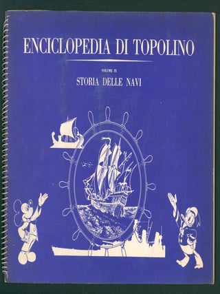 Dieci volumi dell'Enciclopedia di Topolino. (I mammiferi, Il corpo umano, Il mondo delle piante, Gli uccelli, I costumi, I pesci, Storia delle navi.) (Mickey Mouse Encyclopedia Sticker Album Ten Volume Set - Italian Edition).