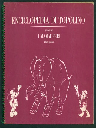 Dieci volumi dell'Enciclopedia di Topolino. (I mammiferi, Il corpo umano, Il mondo delle piante, Gli uccelli, I costumi, I pesci, Storia delle navi.) (Mickey Mouse Encyclopedia Sticker Album Ten Volume Set - Italian Edition).