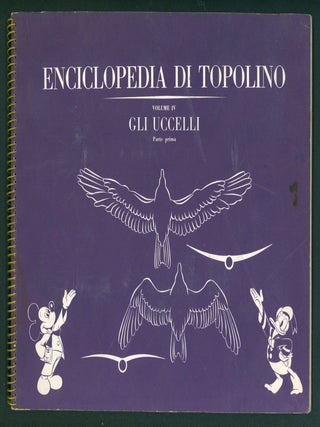 Dieci volumi dell'Enciclopedia di Topolino. (I mammiferi, Il corpo umano, Il mondo delle piante, Gli uccelli, I costumi, I pesci, Storia delle navi.) (Mickey Mouse Encyclopedia Sticker Album Ten Volume Set - Italian Edition).
